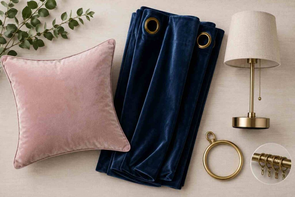 navy bedroom curtains shop the look